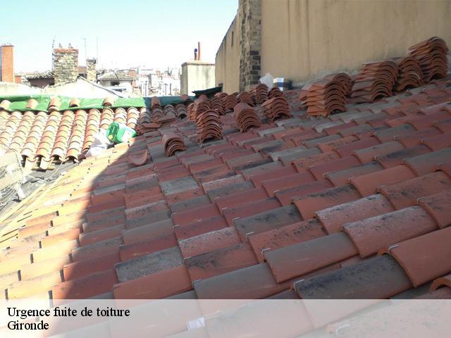 Urgence fuite de toiture Gironde 